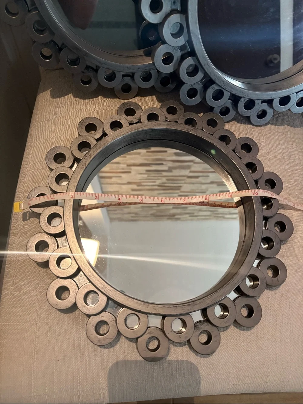 Element Decorative Wall Mirror Set (3) in Dark Gray - Used
